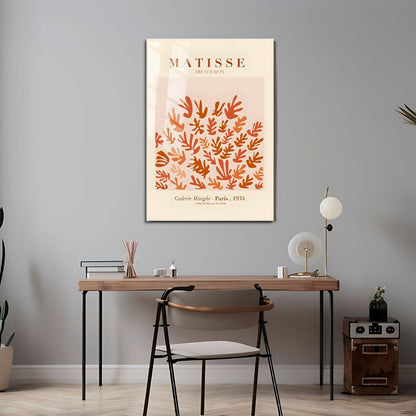 Wes Co Gallery Metal Poster Matisse Botanical Cutouts 11" x 17" Home Goods - Nordic Border or edge to edge Metal Art Print