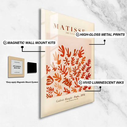 Wes Co Gallery Metal Poster Matisse Botanical Cutouts 16" x 24" Home Goods - Nordic Border or edge to edge Metal Art Print