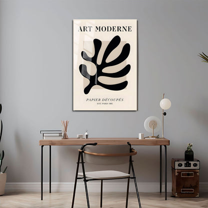 Wes Co Gallery Metal Poster Modern Cut out Shapes 11" x 17" Home Goods - Nordic Border or edge to edge Metal Art Print