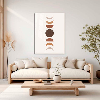 Wes Co Gallery Metal Poster Nordic Moon Phases 11" x 17" Home Goods - Nordic Border or edge to edge Metal Art Print