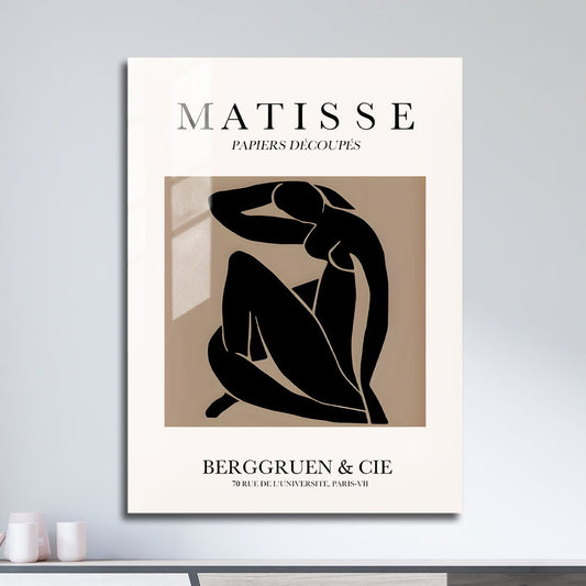 Wes Co Gallery Metal Poster Matisse Inspired Nordic Silhouette 11" x 17" Home Goods - Nordic Border or edge to edge Metal Art Print