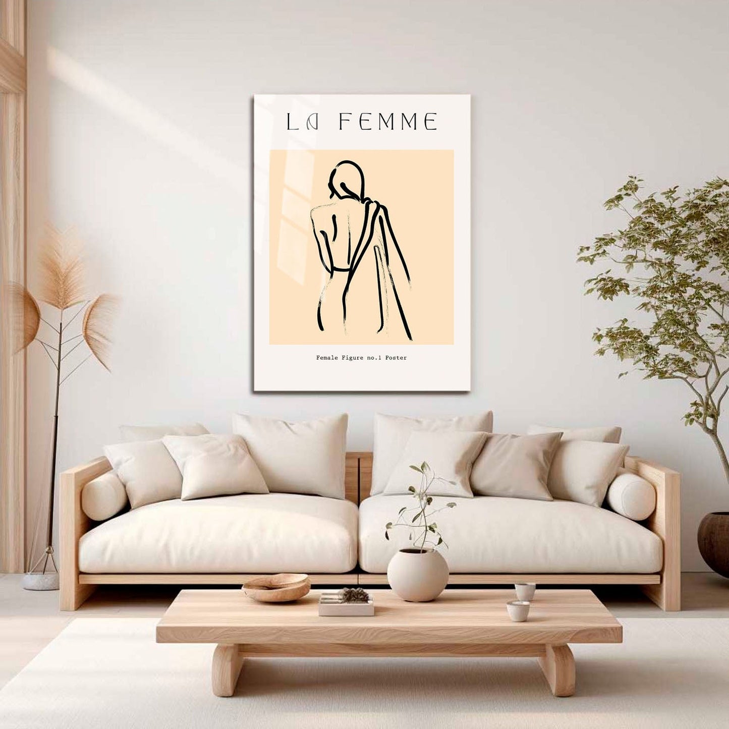 Wes Co Gallery Metal Poster Abstract La Femme 11" x 17" Home Goods - Nordic Border or edge to edge Metal Art Print