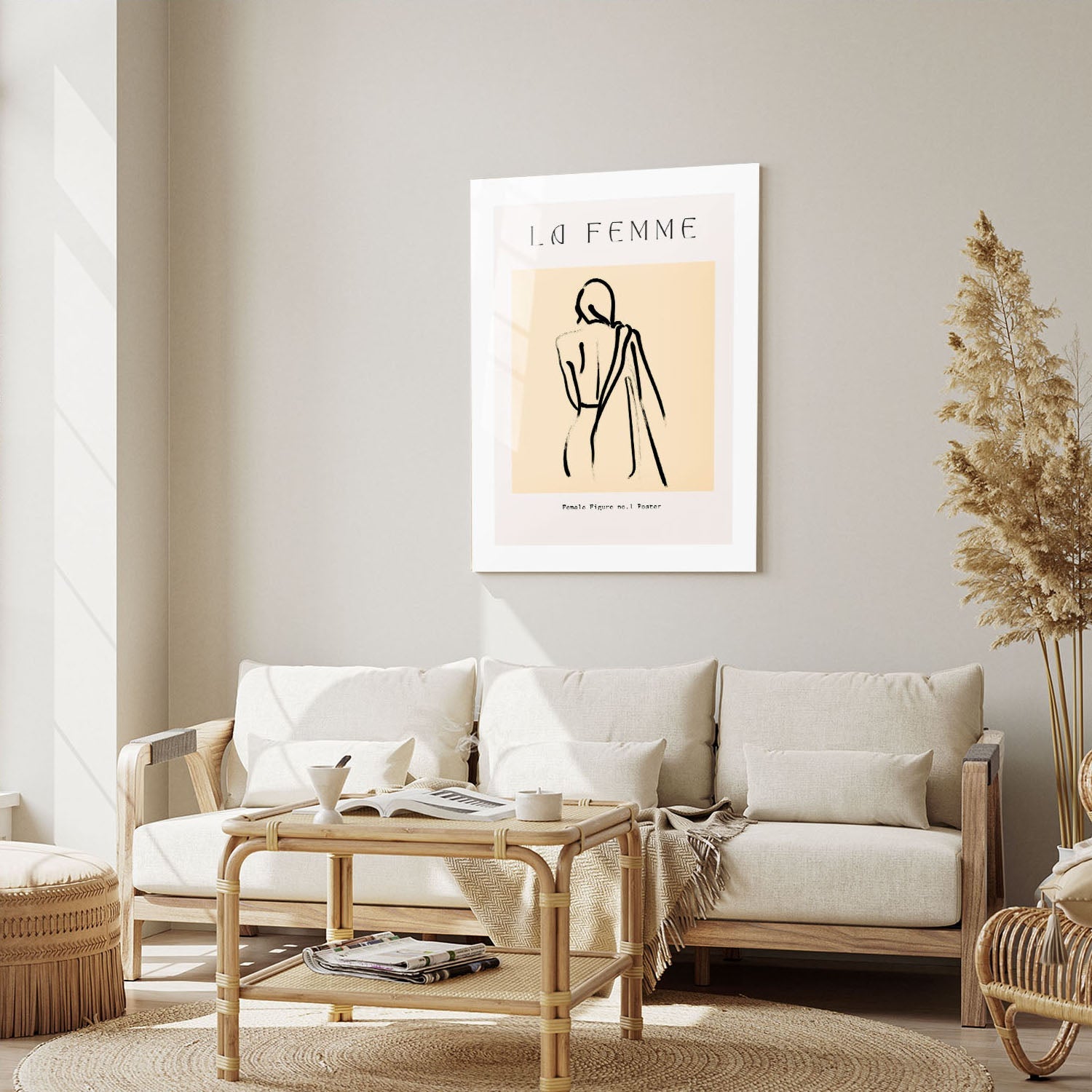 Wes Co Gallery Metal Poster Abstract La Femme 16" x 24" Home Goods - Nordic Border or edge to edge Metal Art Print