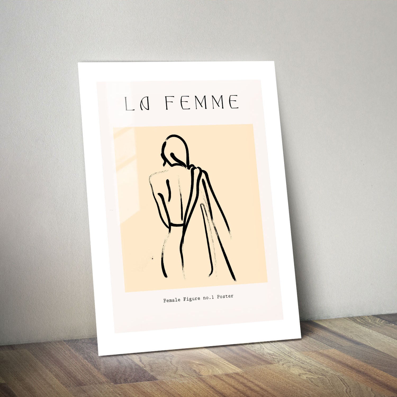 Wes Co Gallery Metal Poster Abstract La Femme 24" x 36" Home Goods - Nordic Border or edge to edge Metal Art Print