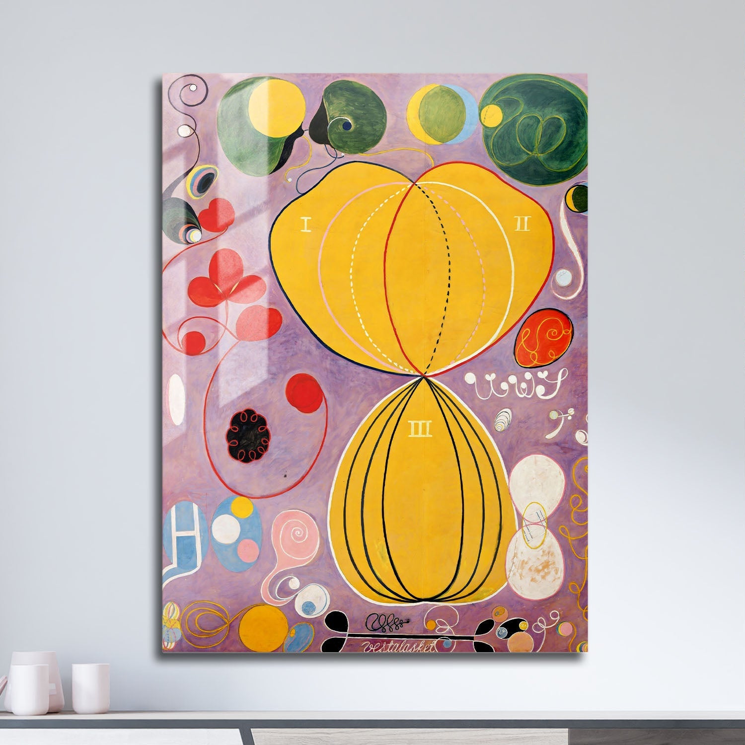 Wes Co Gallery Metal Poster The Ten Largest by Hilma af Klint 11" x 17" Home Goods - Pop Art Border or edge to edge Metal Art Print