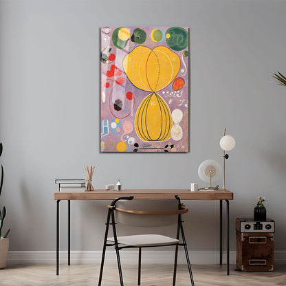 Wes Co Gallery Metal Poster The Ten Largest by Hilma af Klint 11" x 17" Home Goods - Pop Art Border or edge to edge Metal Art Print