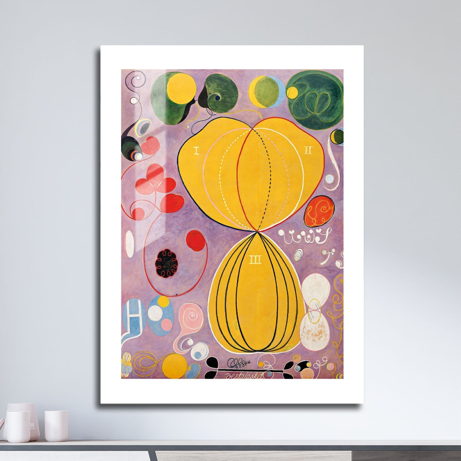 Wes Co Gallery Metal Poster The Ten Largest by Hilma af Klint 16" x 24" Home Goods - Pop Art Border or edge to edge Metal Art Print