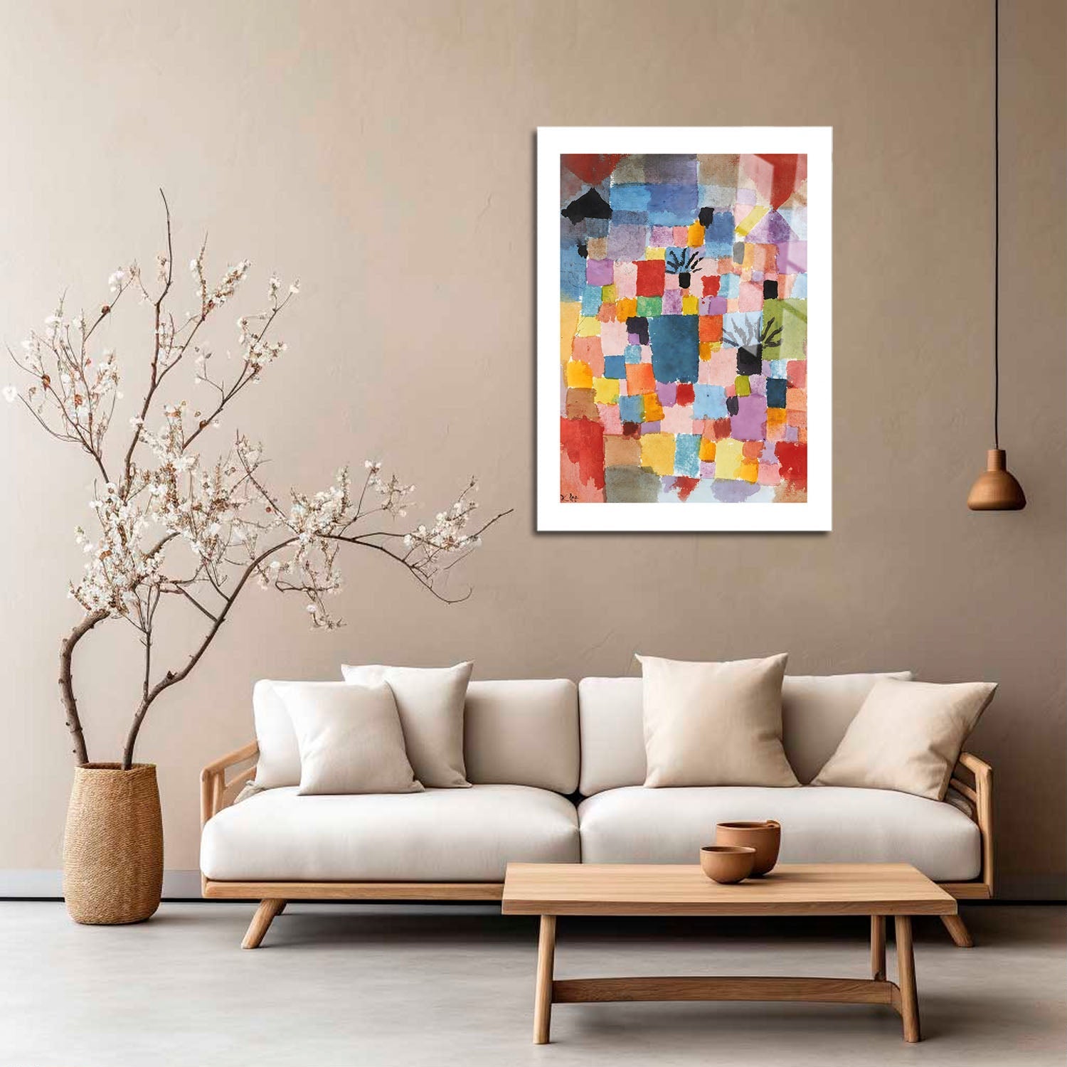 Wes Co Gallery Metal Poster Southern Gardens by Paul Klee 16" x 24" Home Goods - Pop Art Border or edge to edge Metal Art Print