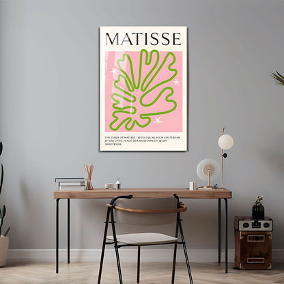 Wes Co Gallery Metal Poster Matisse Oasis Botanical 11" x 17" Home Goods - Preppy Border or edge to edge Metal Art Print