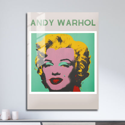 Wes Co Gallery Metal Poster Andy Warhol Marilyn 11" x 17" Home Goods - Preppy Border or edge to edge Metal Art Print