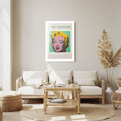 Wes Co Gallery Metal Poster Andy Warhol Marilyn 24" x 36" Home Goods - Preppy Border or edge to edge Metal Art Print