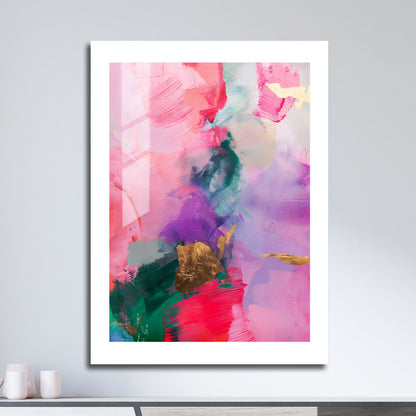 Wes Co Gallery Metal Poster Vibrant Pastel Expressionism 16" x 24" Home Goods - Preppy Border or edge to edge Metal Art Print