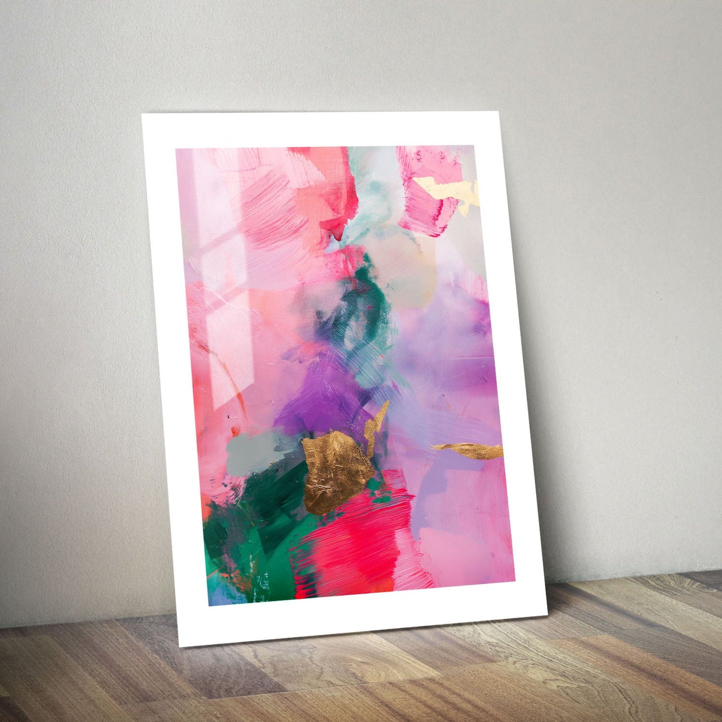 Wes Co Gallery Metal Poster Vibrant Pastel Expressionism 24" x 36" Home Goods - Preppy Border or edge to edge Metal Art Print