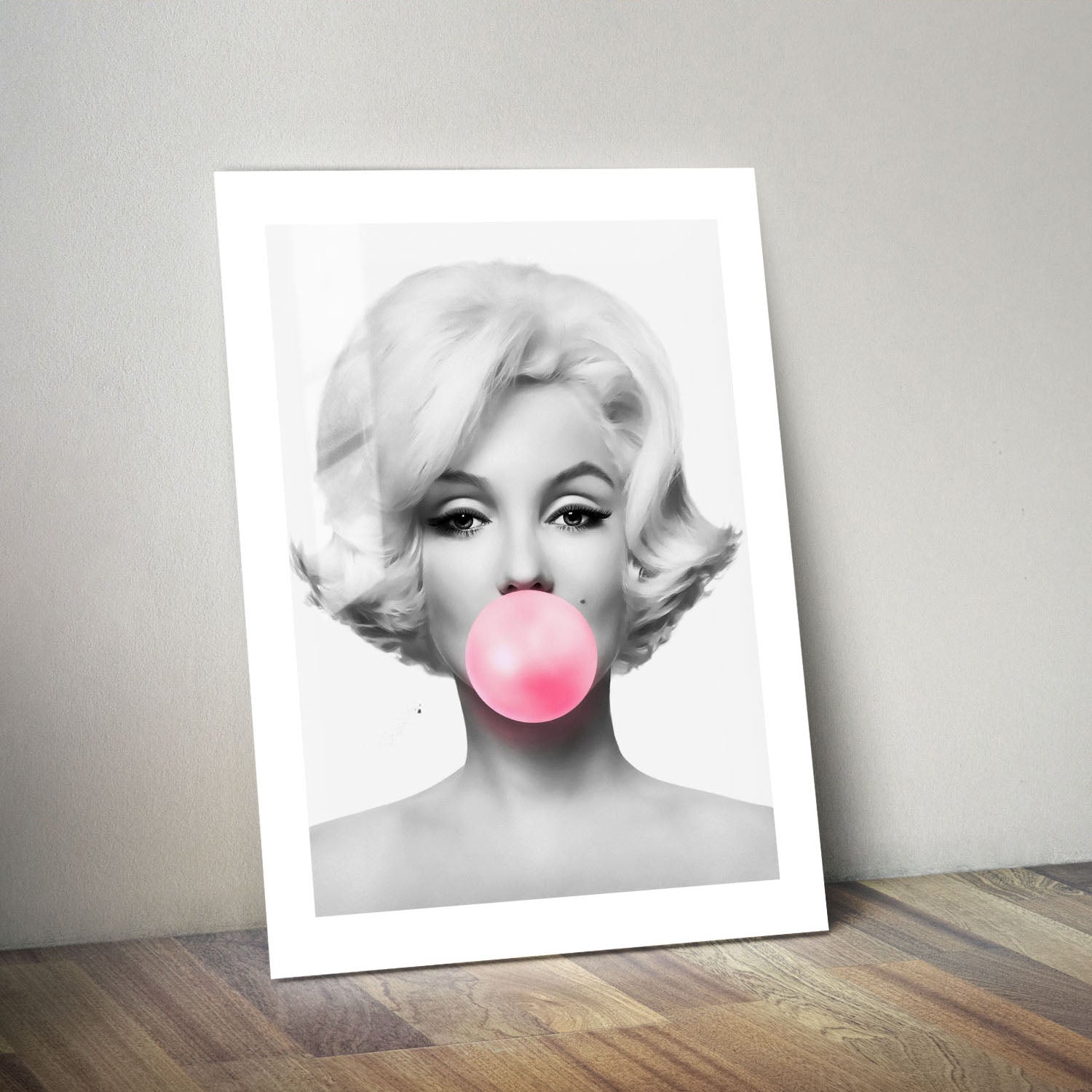 Marilyn Monroe Bubblegum Metal Poster Metal Art Print – WES & CO