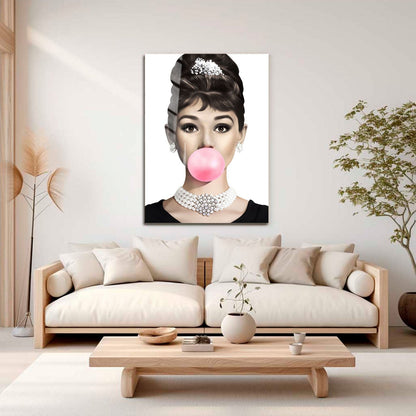 Wes Co Gallery Metal Poster Pretty Bubblegum Glamour 11" x 17" Home Goods - Preppy Border or edge to edge Metal Art Print