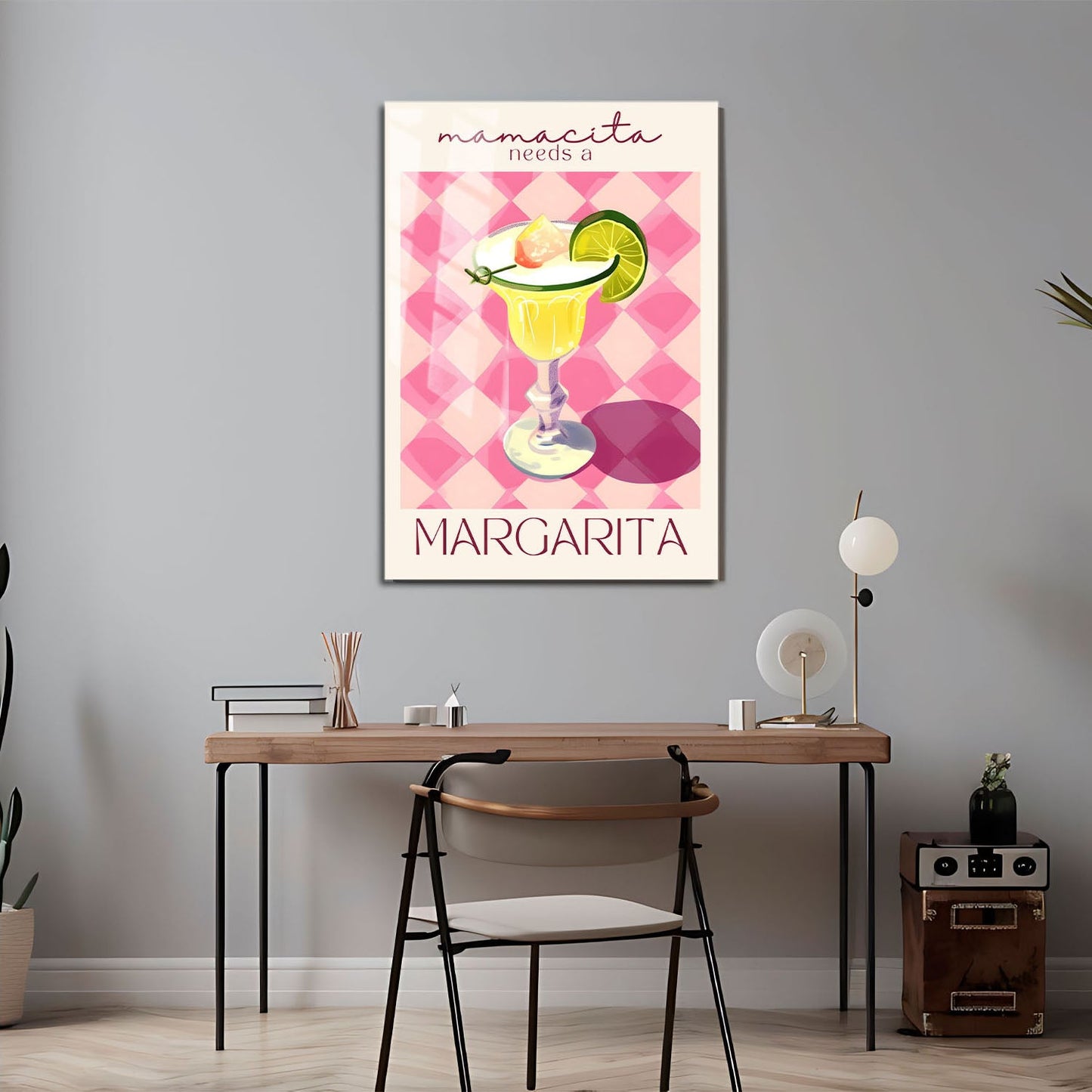 Wes Co Gallery Metal Poster Margarita Moments 11" x 17" Home Goods - Summer Border or edge to edge Metal Art Print