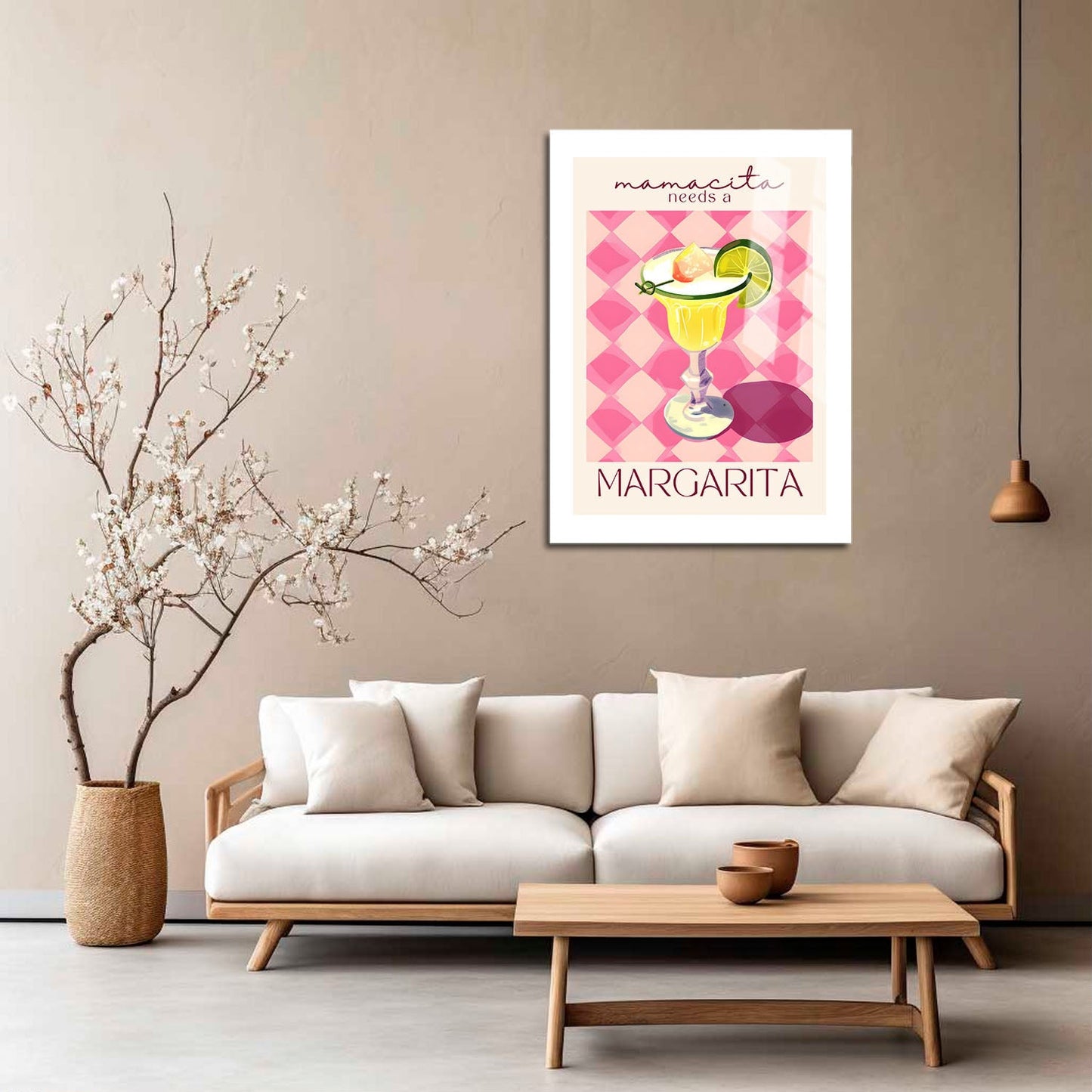 Wes Co Gallery Metal Poster Margarita Moments 16" x 24" Home Goods - Summer Border or edge to edge Metal Art Print