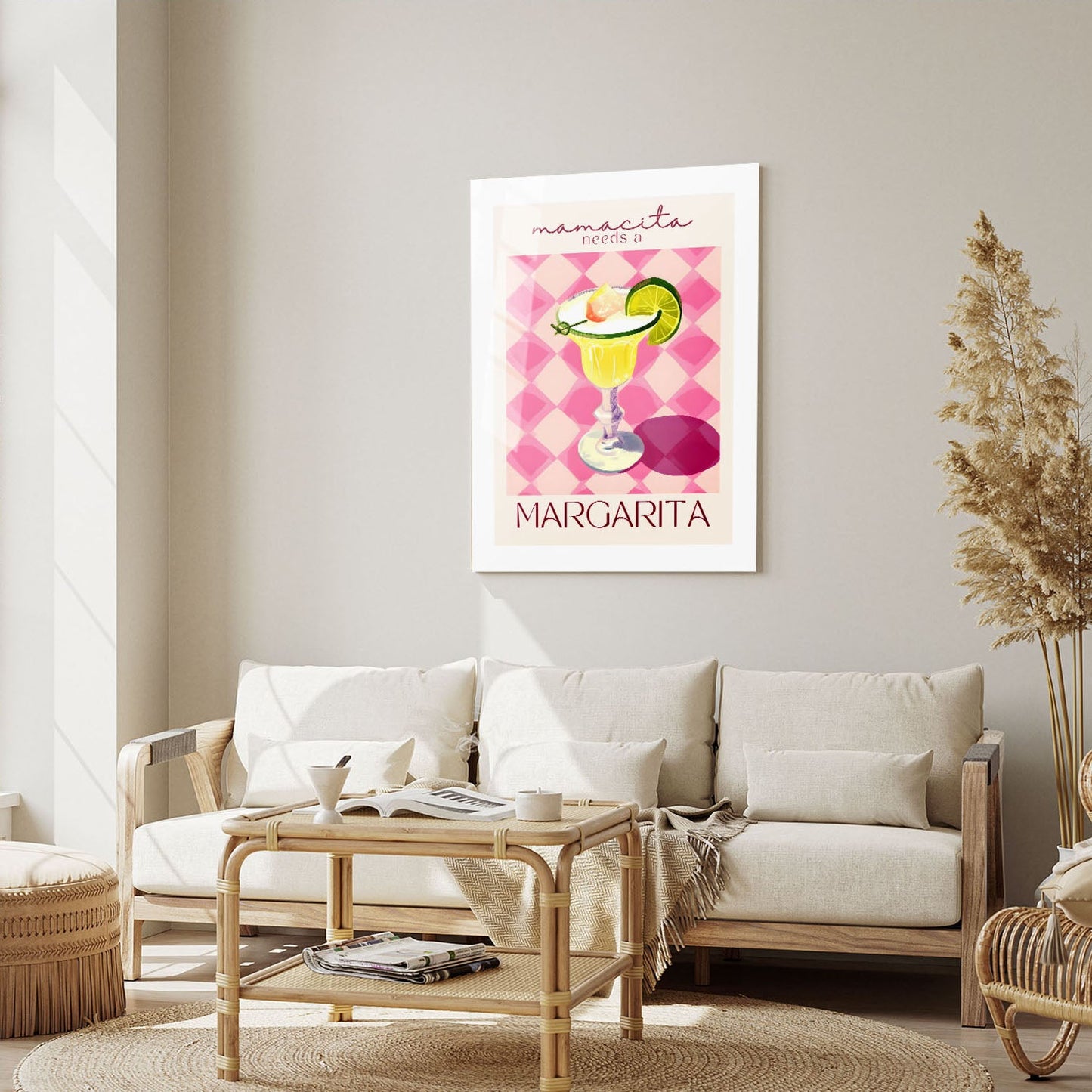 Wes Co Gallery Metal Poster Margarita Moments 16" x 24" Home Goods - Summer Border or edge to edge Metal Art Print