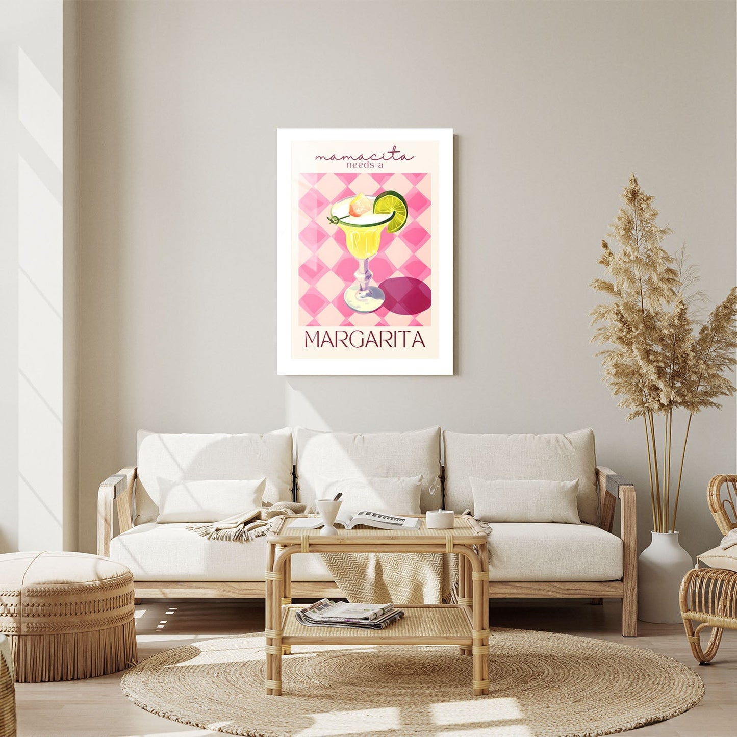 Wes Co Gallery Metal Poster Margarita Moments 24" x 36" Home Goods - Summer Border or edge to edge Metal Art Print