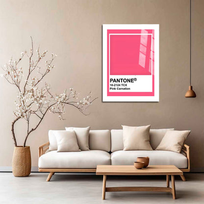 Wes Co Gallery Metal Poster Pantone Pink Carnation 16" x 24" Home Goods - Summer Border or edge to edge Metal Art Print