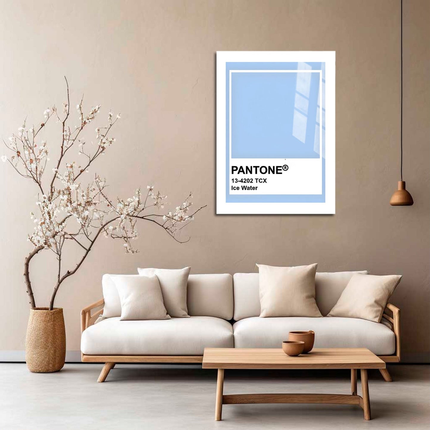 Wes Co Gallery Metal Poster Pantone Ice Water 16" x 24" Home Goods - Summer Border or edge to edge Metal Art Print