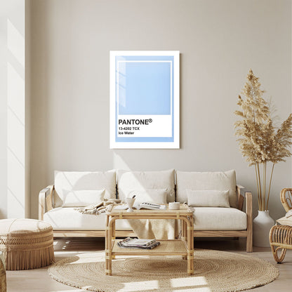 Wes Co Gallery Metal Poster Pantone Ice Water 24" x 36" Home Goods - Summer Border or edge to edge Metal Art Print