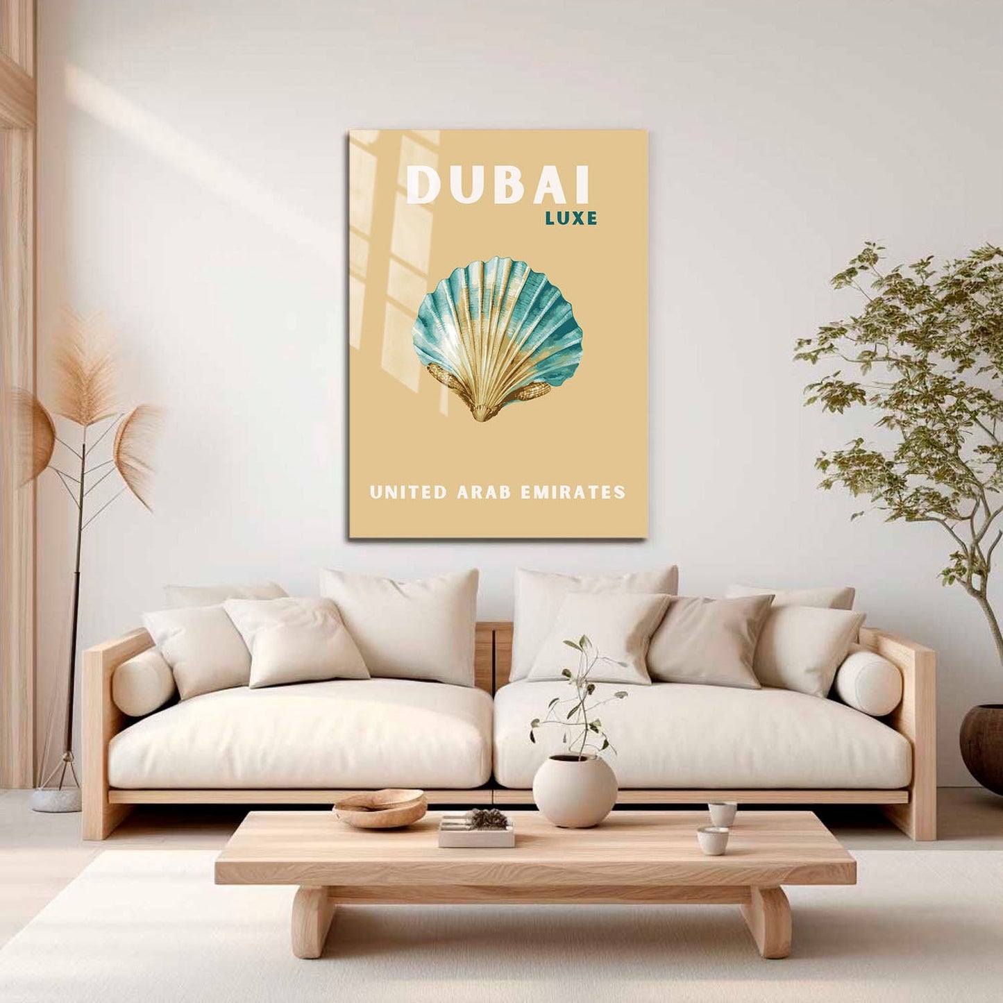 Wes Co Gallery Metal Poster Dubai UAE Colorful Travel 16" x 24" Home Goods - Travel Illustrations Edge to edge Metal Art Print