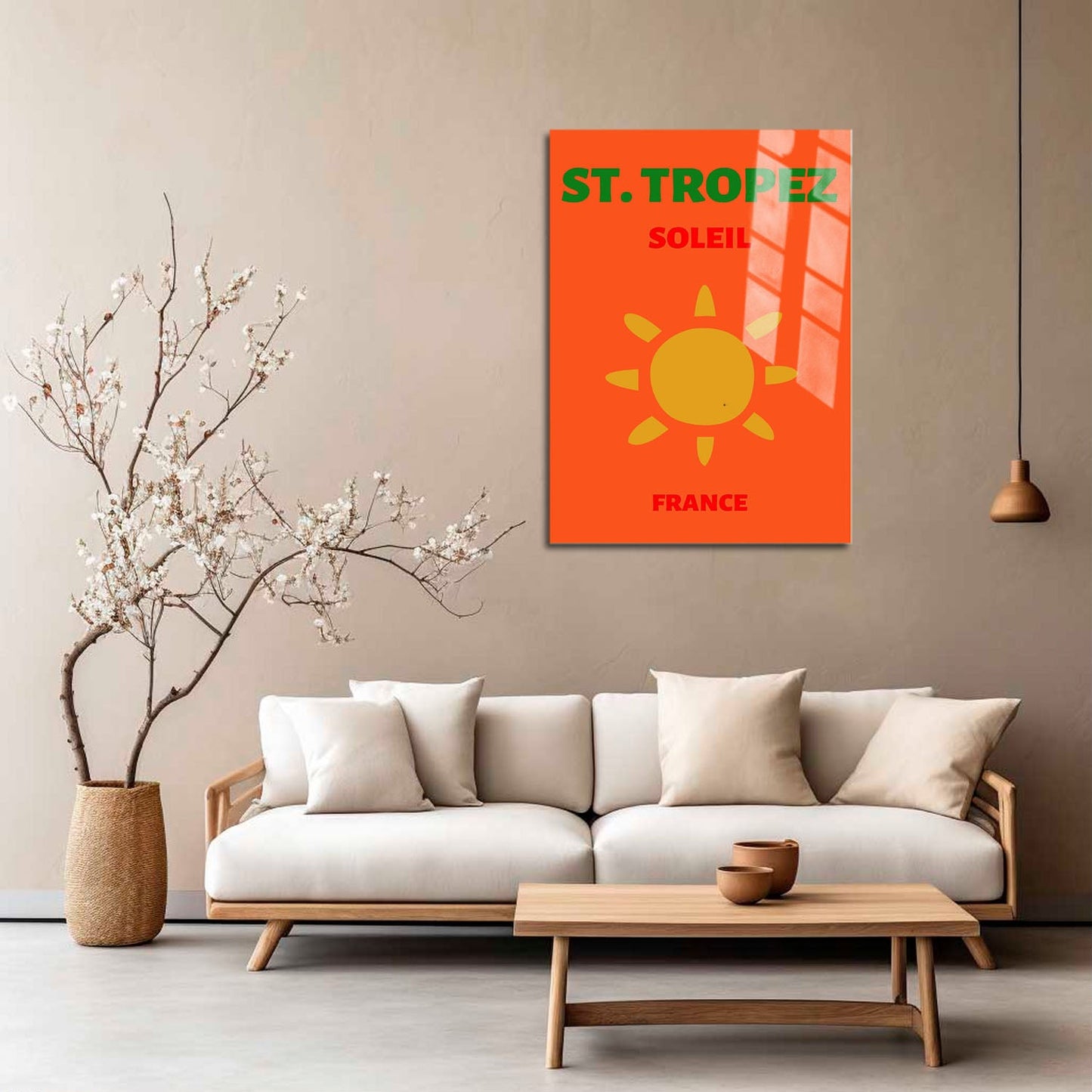 Wes Co Gallery Metal Poster St Tropez Framce Colorful Travel 5" x 7" Home Goods - Travel Illustrations Edge to edge Metal Art Print