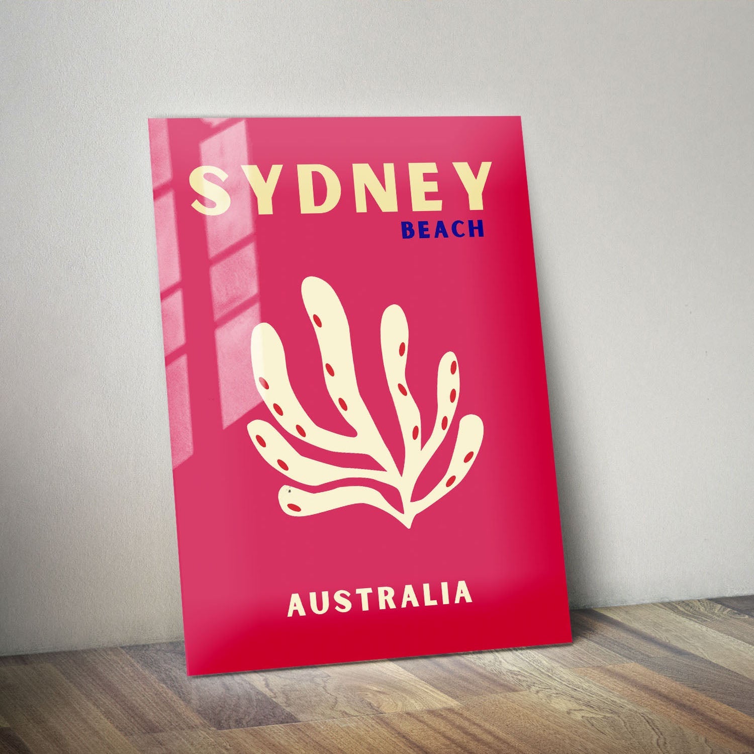 Wes Co Gallery Metal Poster Sydney Beach Australia Colorful Travel 11" x 14" Home Goods - Travel Illustrations Edge to edge Metal Art Print