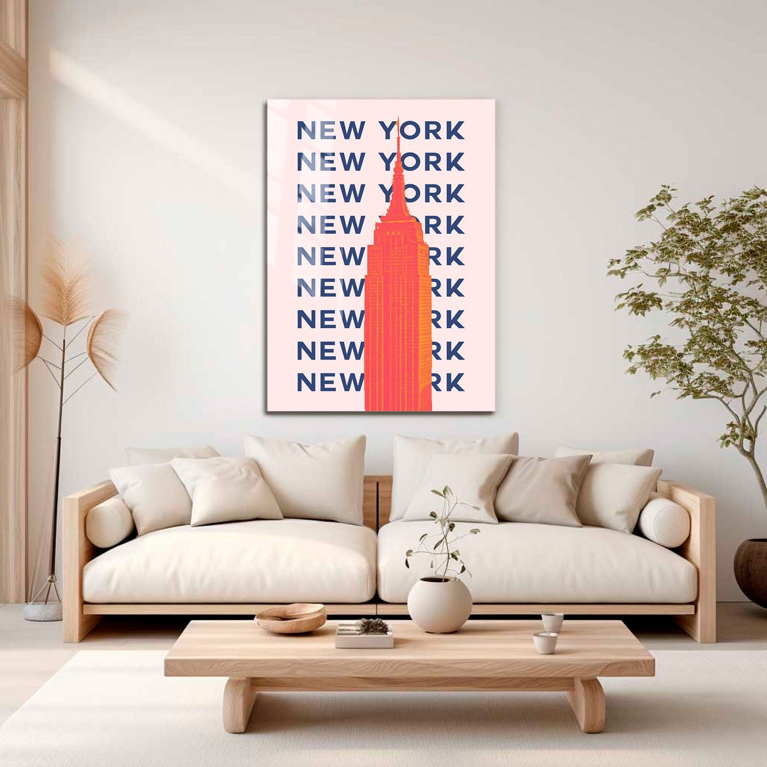 Wes Co Gallery Metal Poster New York City Colorful Travel 16" x 24" Home Goods - Travel Illustrations Edge to edge Metal Art Print