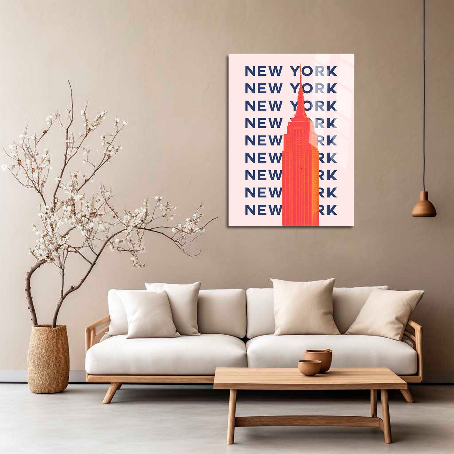 Wes Co Gallery Metal Poster New York City Colorful Travel 5" x 7" Home Goods - Travel Illustrations Edge to edge Metal Art Print