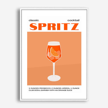 Wes Co Gallery Poster Classic Aperol Spritz Cocktail Poster 5 x 7" Home Goods - Coffee  Art Print