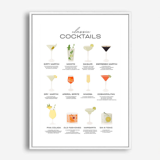 Wes Co Gallery Poster Classic Cocktail Collection Poster 5 x 7" Home Goods - Coffee  Art Print