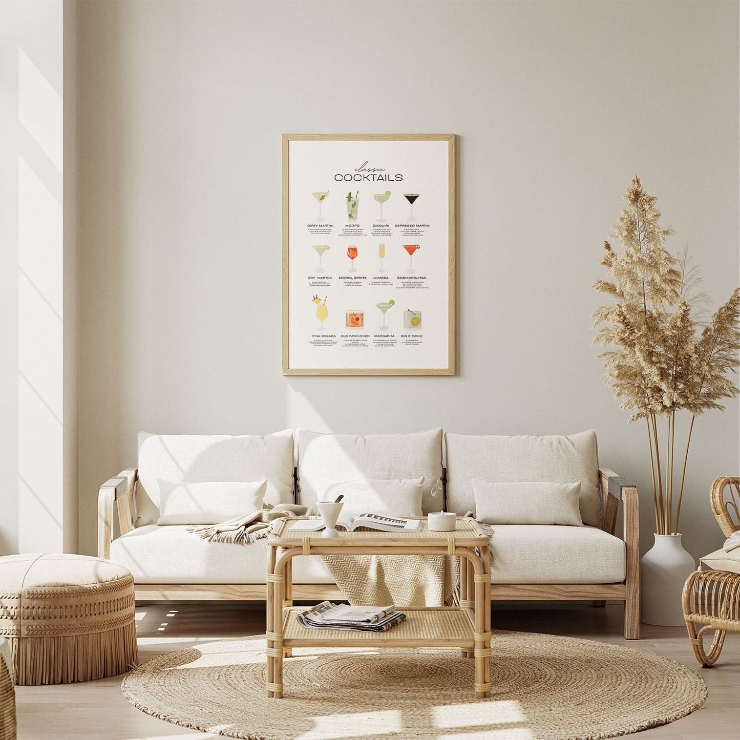 Wes Co Gallery Poster Classic Cocktail Collection Poster 8 x 10" Home Goods - Coffee  Art Print