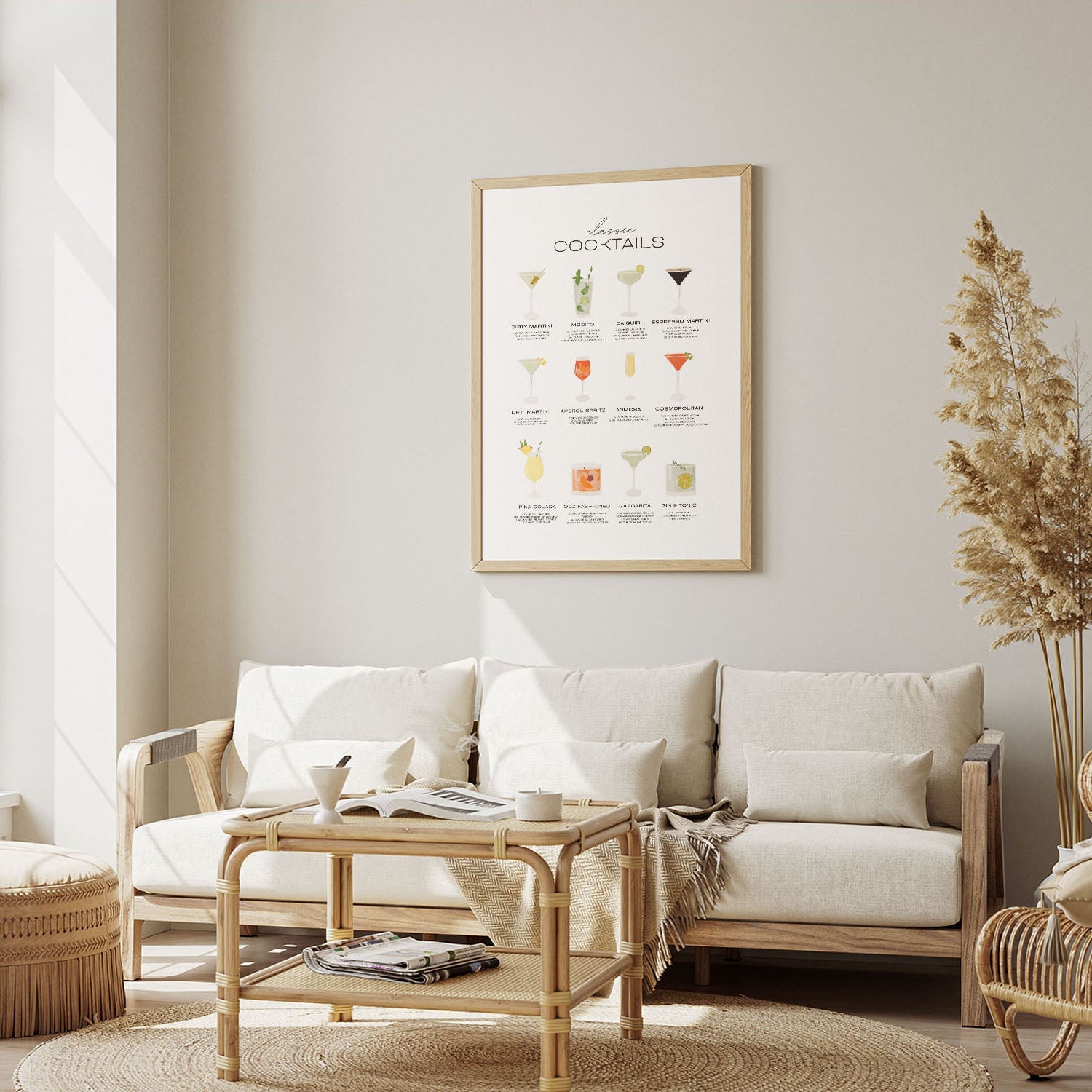 Wes Co Gallery Poster Classic Cocktail Collection Poster 12 x 16" Home Goods - Coffee  Art Print