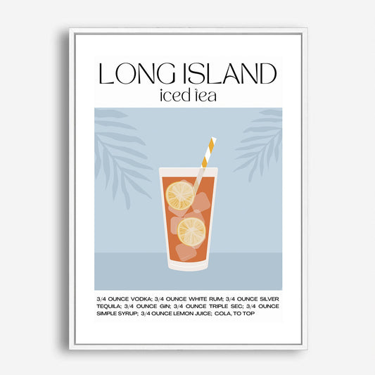 Wes Co Gallery Poster Long Island Iced Tea Recipe Poster 5 x 7" Home Goods - Coffee  Art Print