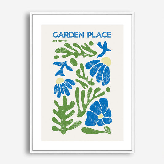 Wes Co Gallery Poster Garden Place Botanical Poster 5 x 7" Home Goods - Coffee  Art Print