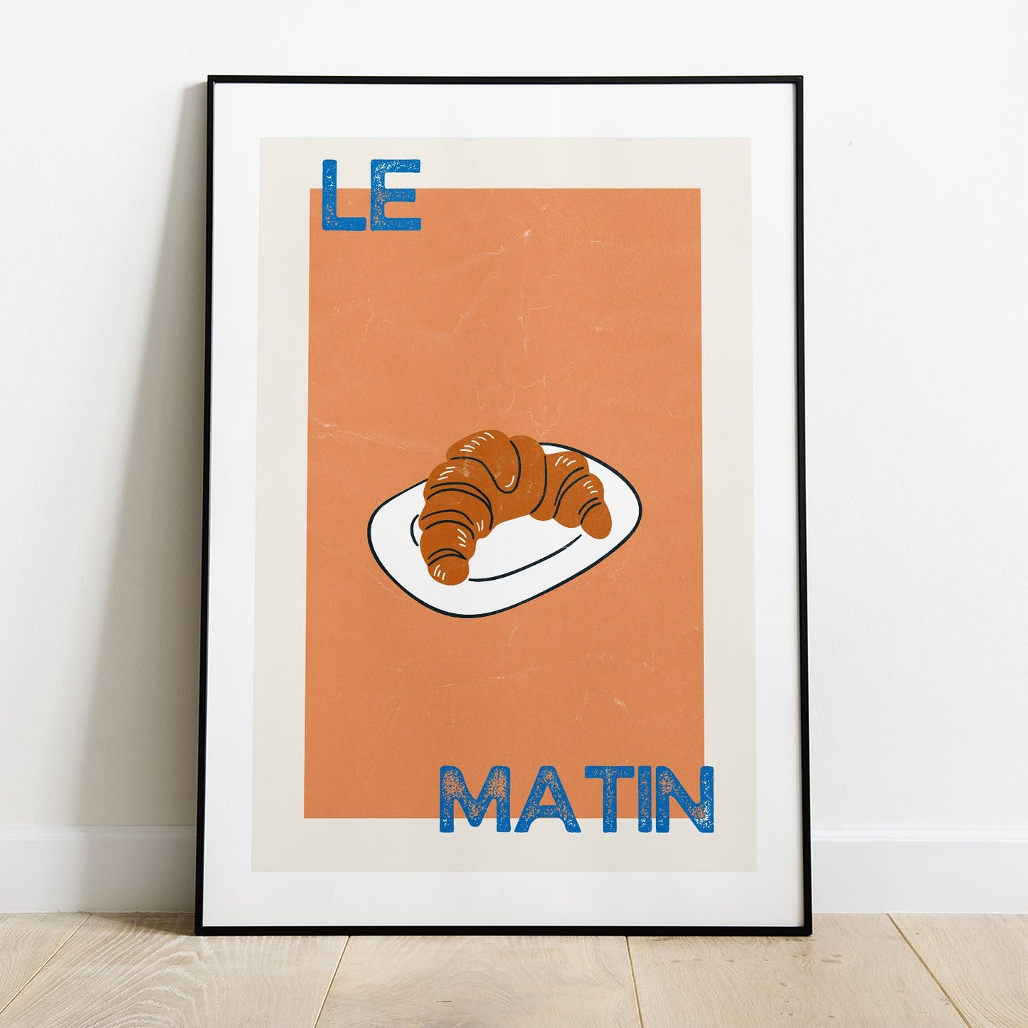 Wes Co Gallery Poster Morning Croissant Delight 8 x 10" Home Goods - Coffee  Art Print