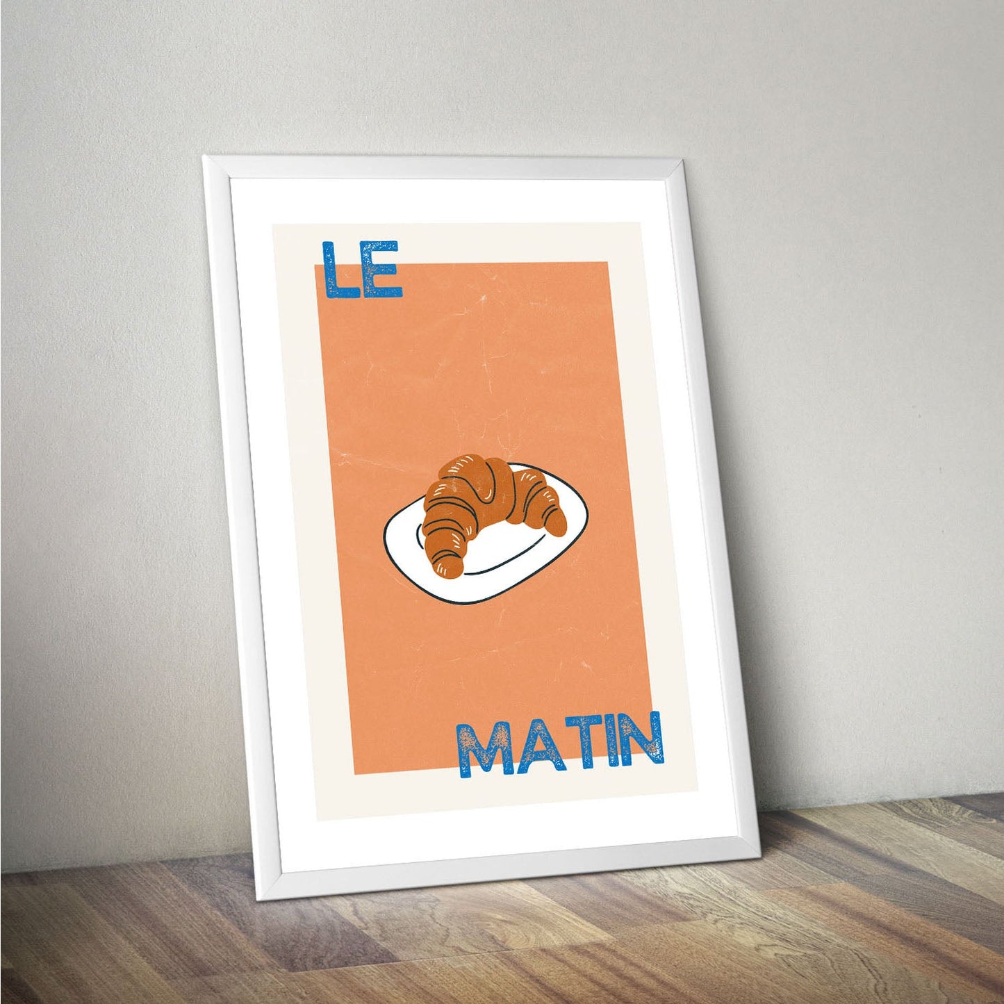 Wes Co Gallery Poster Morning Croissant Delight 16 x 20" Home Goods - Coffee  Art Print