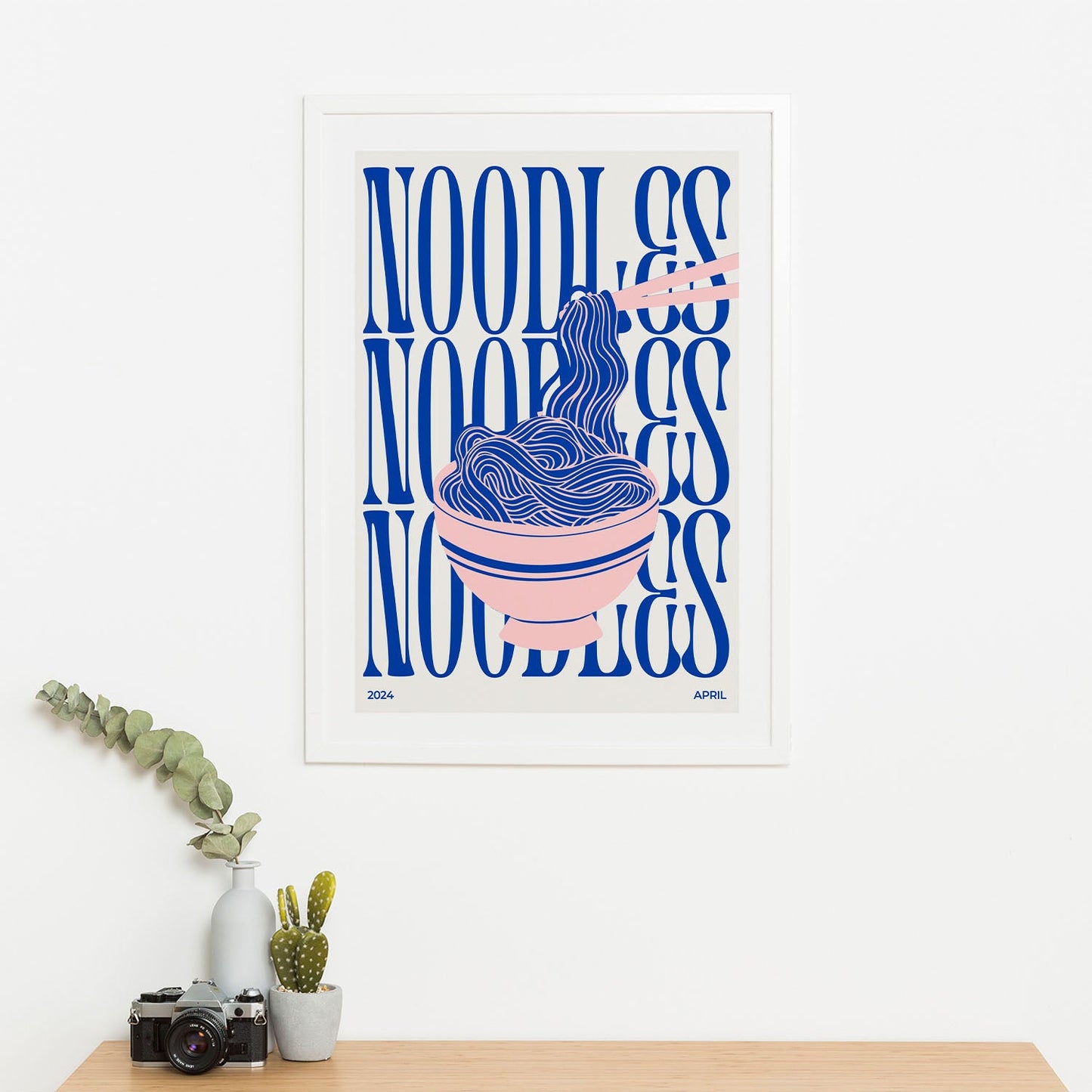 Wes Co Gallery Poster Noodle Symphony 16 x 20" Home Goods - Coffee  Art Print