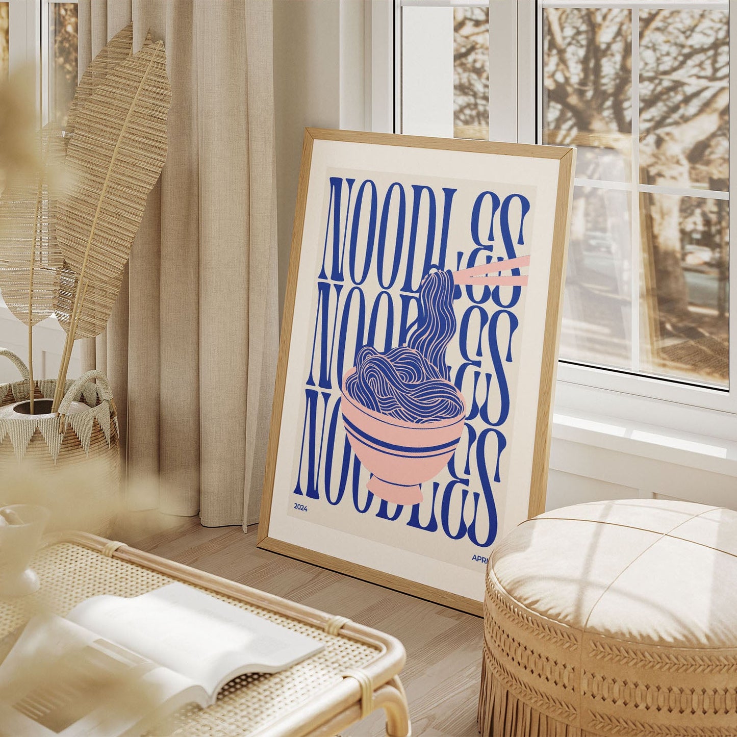 Wes Co Gallery Poster Noodle Symphony 11 x 17" Home Goods - Coffee  Art Print