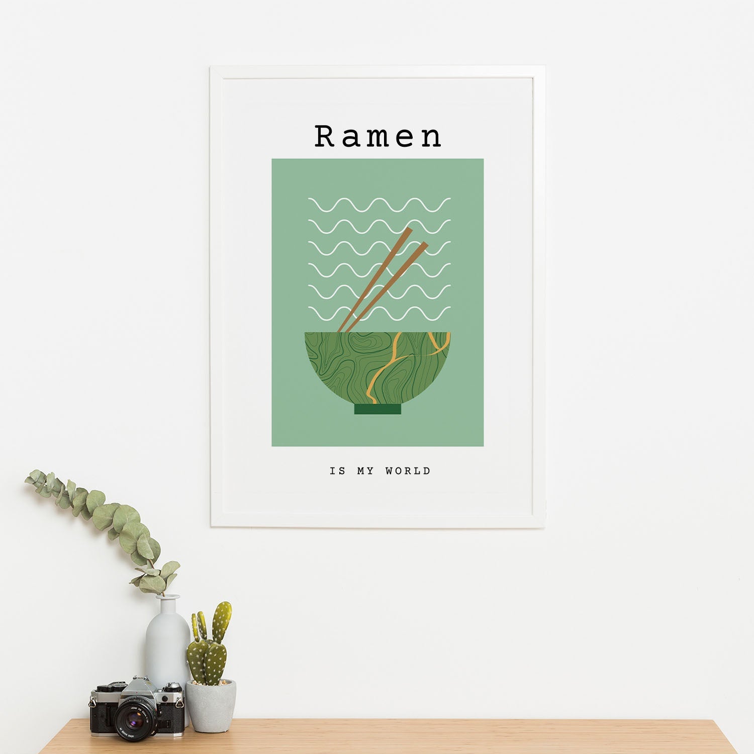 Wes Co Gallery Poster Ramen Reverie 16 x 20" Home Goods - Coffee  Art Print