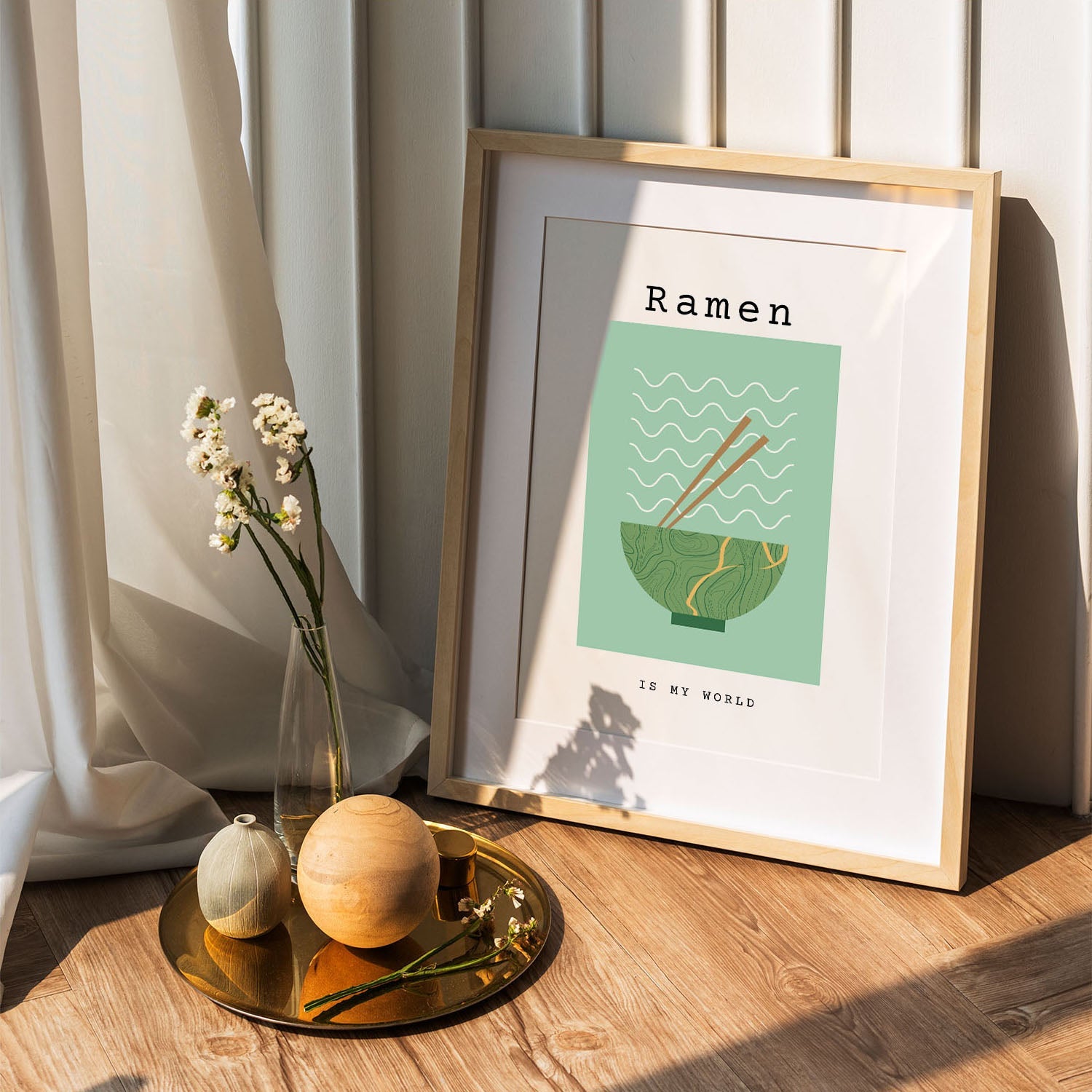 Wes Co Gallery Poster Ramen Reverie 5 x 7" Home Goods - Coffee  Art Print