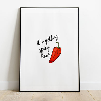 Wes Co Gallery Poster Spicy Pepper Perfection 8 x 10" Home Goods - Coffee  Art Print