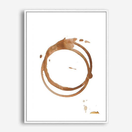 Wes Co Gallery Poster Coffee Stain Poster 5 x 7" Home Goods - Coffee  Art Print