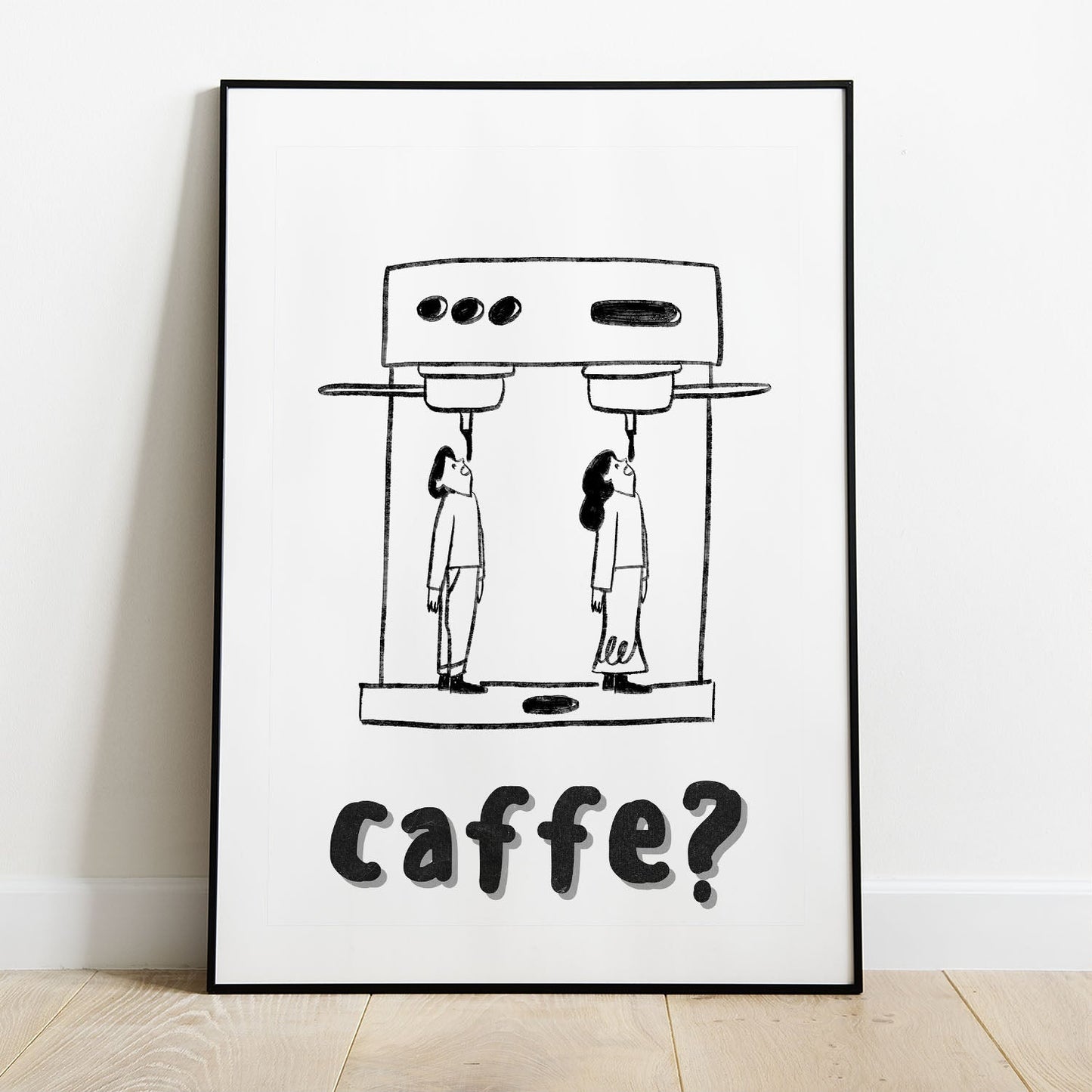 Wes Co Gallery Poster Caffe Curious 8 x 10" Home Goods - Coffee  Art Print