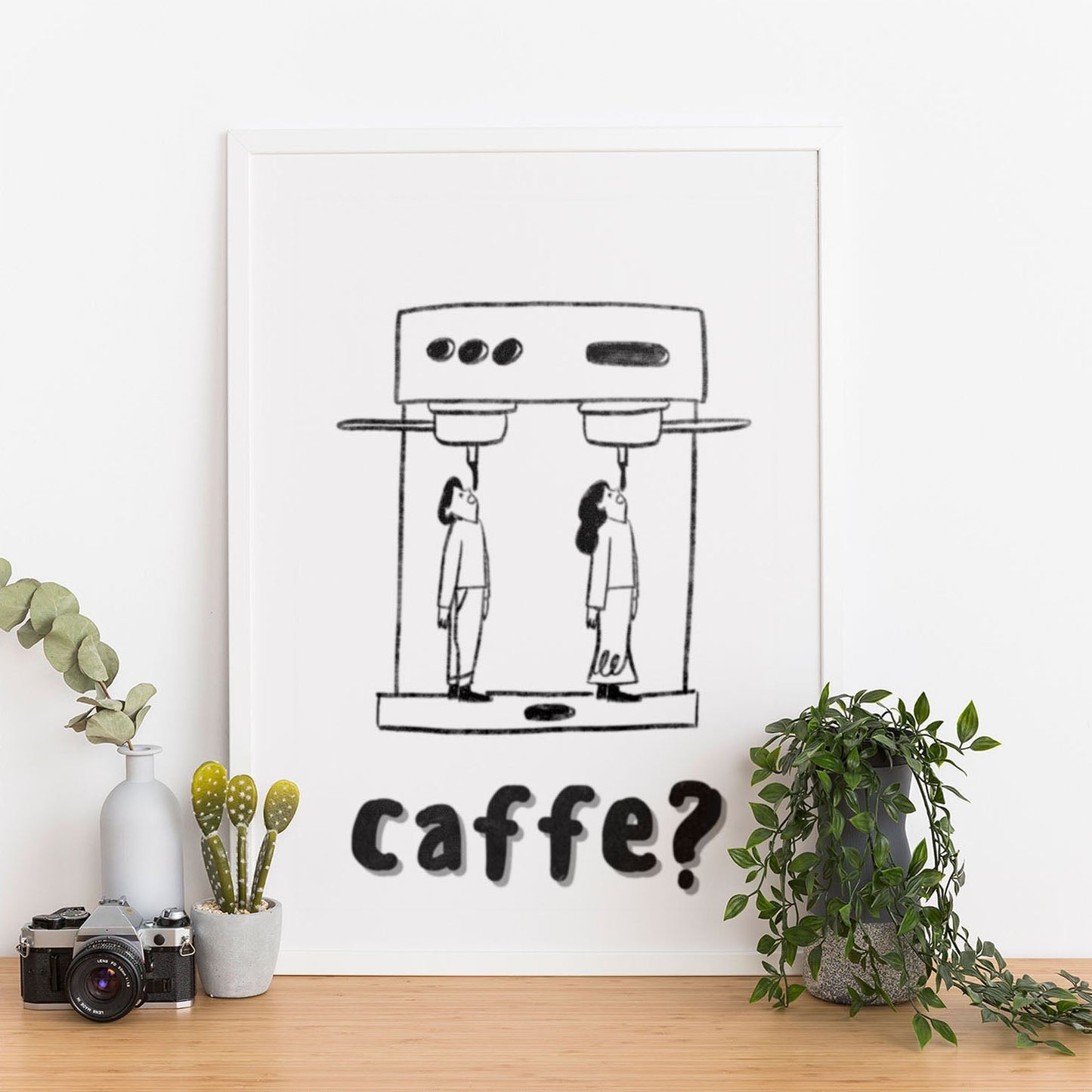 Wes Co Gallery Poster Caffe Curious 12 x 16" Home Goods - Coffee  Art Print