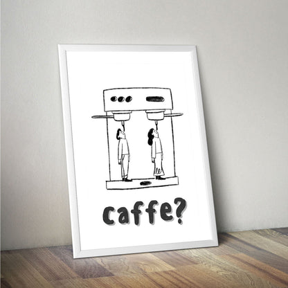 Wes Co Gallery Poster Caffe Curious 16 x 20" Home Goods - Coffee  Art Print