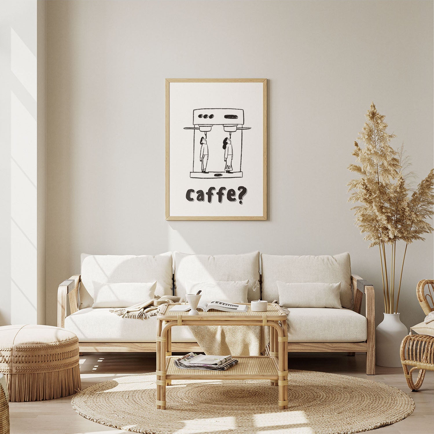 Wes Co Gallery Poster Caffe Curious 8 x 10" Home Goods - Coffee  Art Print