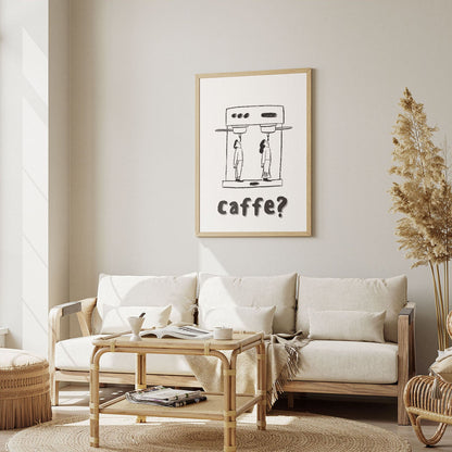 Wes Co Gallery Poster Caffe Curious 12 x 16" Home Goods - Coffee  Art Print